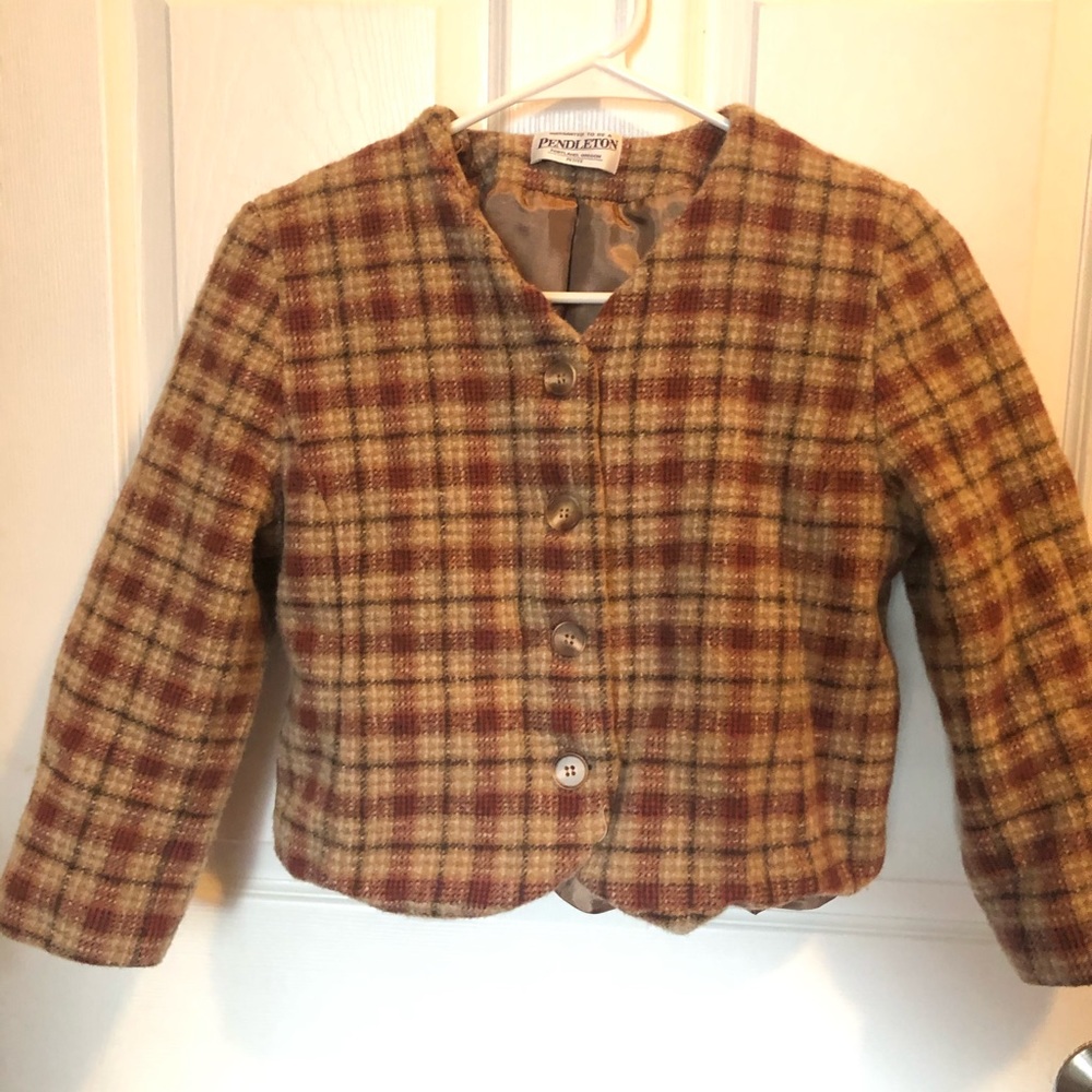 Vintage Pendleton crop cardigan